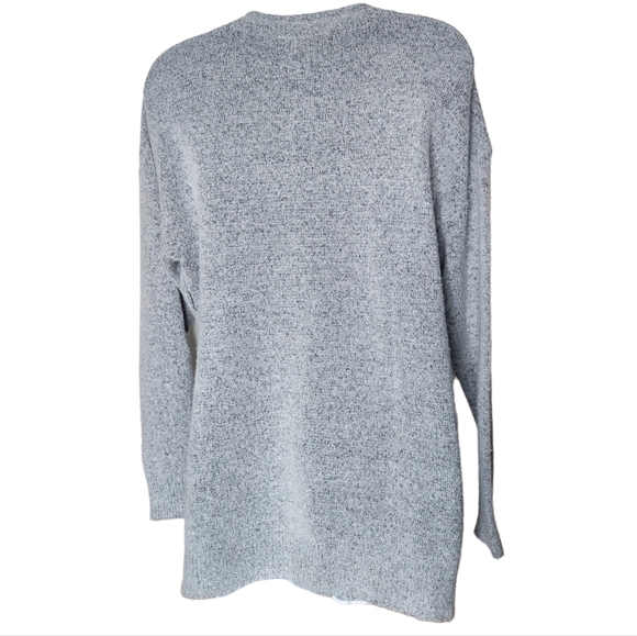 Dreamers Modcloth Gray Lace Up Braided Sweater Soft Size Small Women's - Picture 6 of 8